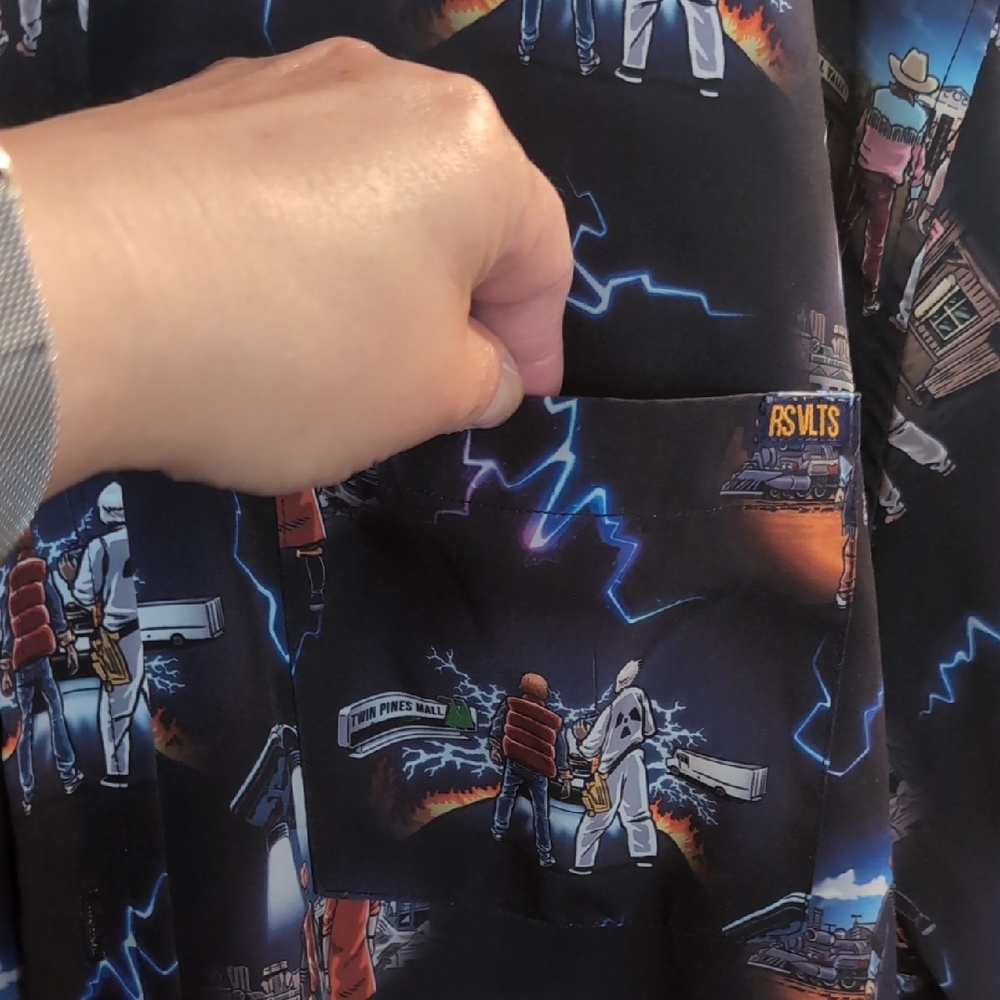 4XL RSVLTS Back To The Future Graphic Short Sleeve Shirt - Picture 3 of 10